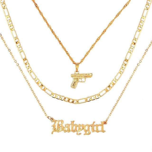 Multi Layer Babygirl Chain DDLGWorld jewelry