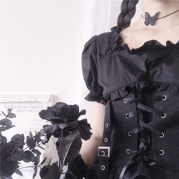 Noir Renaissance Lolita Dress DDLGWorld Dress