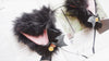 Plushy Kawaii Neko Kitten Ears w/Bow & Bell DDLGWorld neko ears