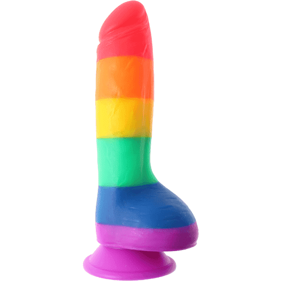 Pride Rainbow Silicone Dildo DDLGWorld silicone dildo