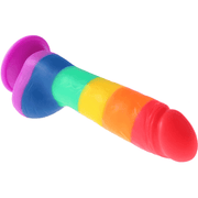 Pride Rainbow Silicone Dildo DDLGWorld silicone dildo