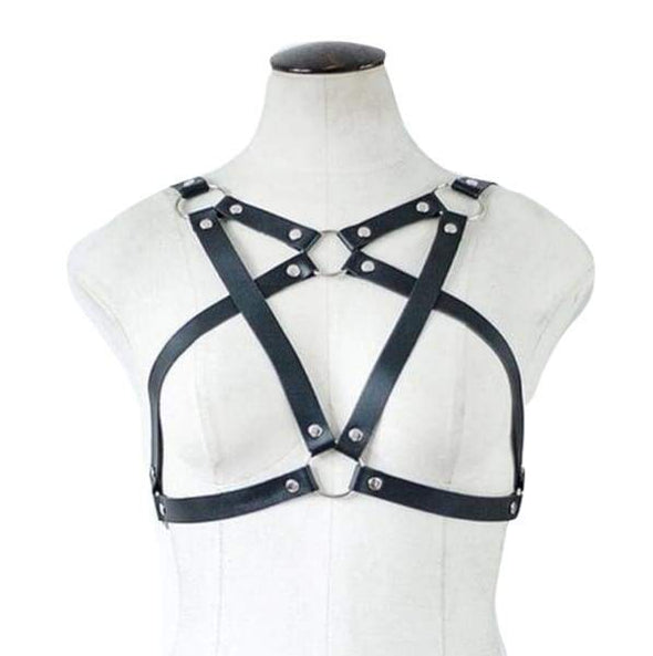 PU Leather Pentagram Harness DDLGWorld Harness