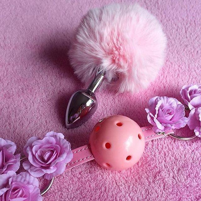 Rabbit Tail Stainless Steel Buttplug DDLGWorld rabbit tail