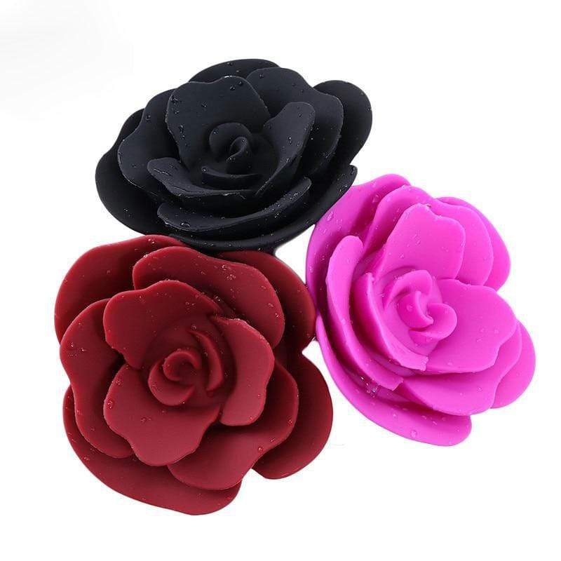 Rose Petal Silicone Buttplug (4 Colors) DDLGWorld buttplug