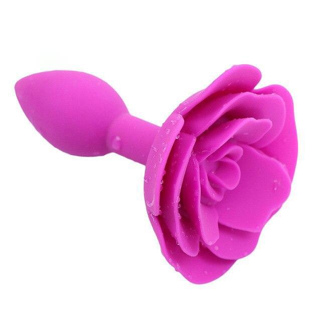 Rose Petal Silicone Buttplug (4 Colors) DDLGWorld buttplug