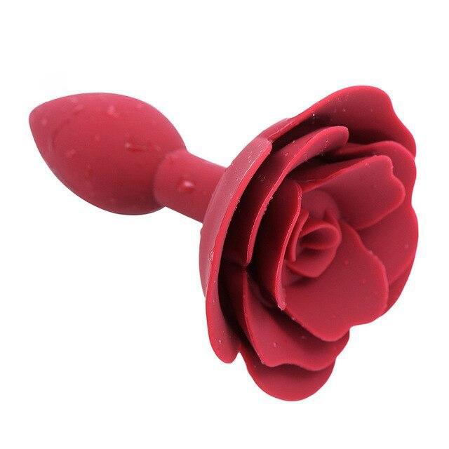 Rose Petal Silicone Buttplug (4 Colors) DDLGWorld buttplug