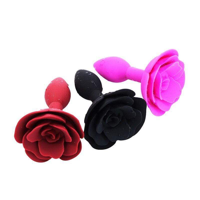 Rose Petal Silicone Plug (4 Colors) DDLGWorld buttplug