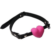 Silicone Heart Ball Gag DDLGWorld gag