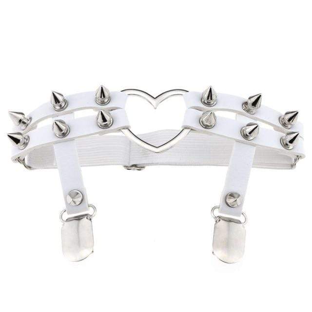 Spiked Heart Garter Belt: 5 Colors Also Pink and Purple | DDLGWorld Shop Spiked Heart Garter Belt: 5 Colors Also Pink and Purple | DDLGWorld Shop