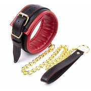 Superior 3 Piece PU Leather Set Cuffs + Collar DDLGWorld Bondage Set