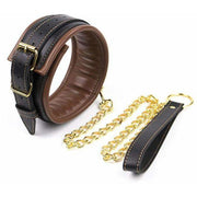 Superior 3 Piece PU Leather Set Cuffs + Collar DDLGWorld Bondage Set