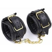 Superior 3 Piece PU Leather Set Cuffs + Collar DDLGWorld Bondage Set