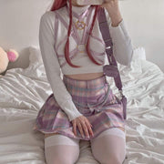 Sweet Like Candy Plaid Skirt DDLGWorld