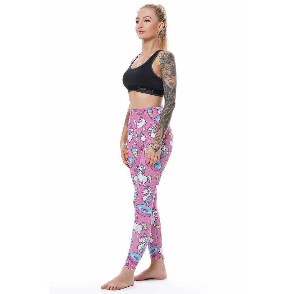 Unicorn Pastel Pink Leggings DDLGWorld leggings