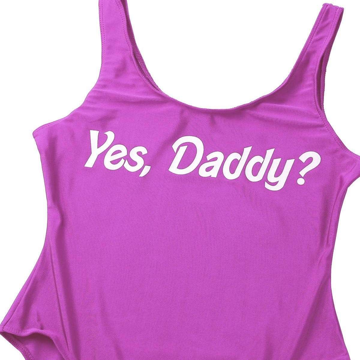 Yes Daddy One Piece Swimsuit DDLGWorld Swimwear