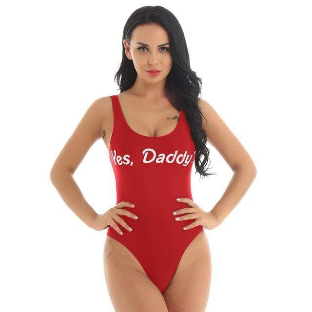 Yes Daddy One Piece Swimsuit DDLGWorld Swimwear