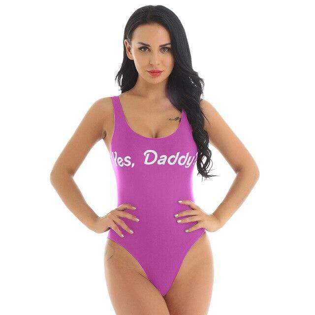 Yes Daddy One Piece Swimsuit DDLGWorld Swimwear